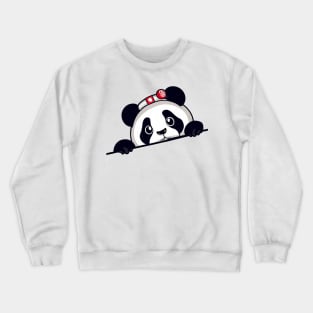 Sneaky japanese panda so cute Crewneck Sweatshirt